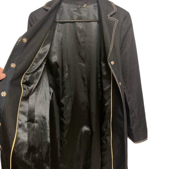 T Tahari Women’s Size M Blazer Button Down Trench Coat Jacket - Picture 11 of 13